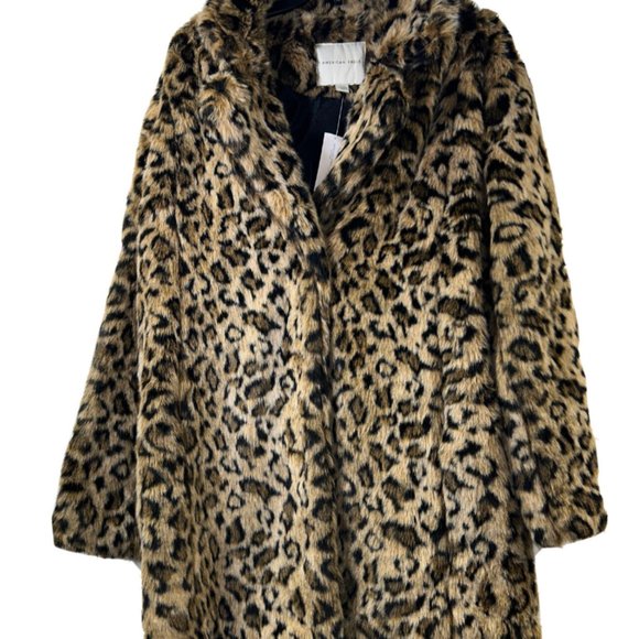 American Eagle Leopard Faux Fur Coat - XL - Picture 4 of 5